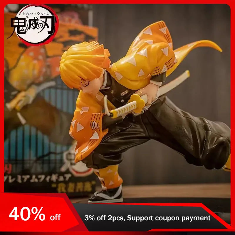 14cm Demon Slayer Figure Agatsuma Zenitsu Action Figure PVC Figurine Model Ornaments Children's Toy Doll Boys Gifts Collectibles 14cm Demon Slayer Figure Agatsuma Zenitsu Action Figure PVC Figurine Model Ornaments Children's Toy Doll Boys Gifts Collectibles